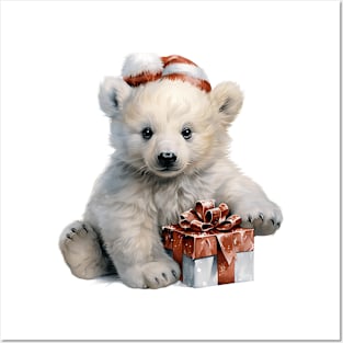 Christmas Polar Bear Posters and Art